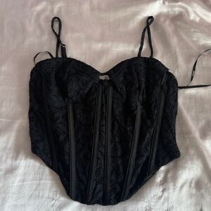Forever 21 Black Lace Bustier